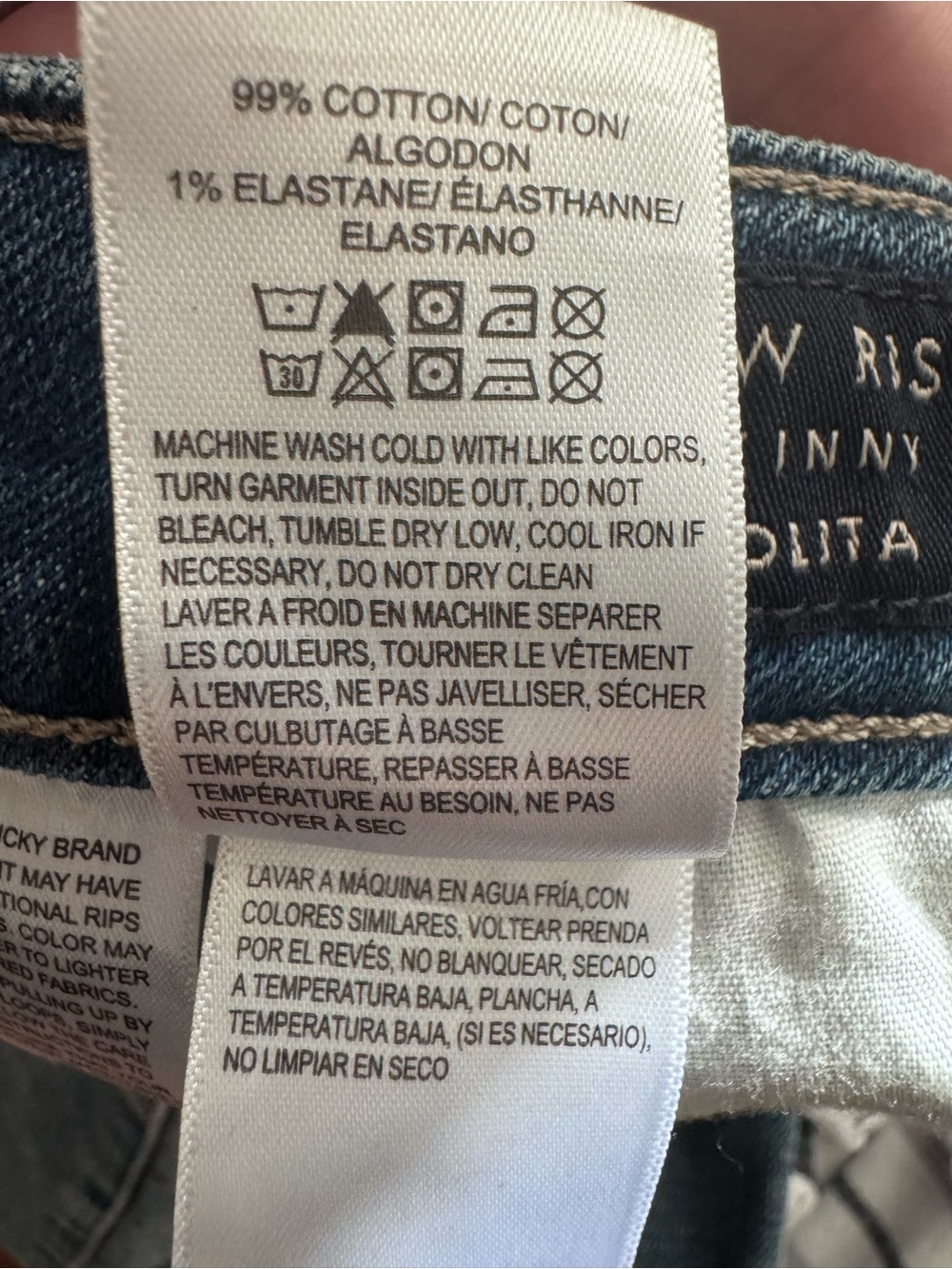 Lucky Brand Blue Straight Leg Jeans - Picture 5 of 5